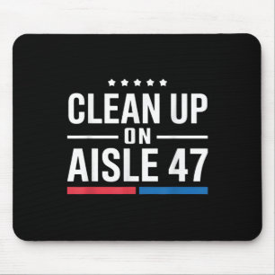 Schoonmaken van gangpad 47 impeach 47 anti Trump Muismat