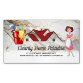 schoonmaken van het huis | Janitorial | hotelmedew Magnetisch Visitekaartje (Voorkant)