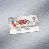 schoonmaken van het huis | Janitorial | hotelmedew Magnetisch Visitekaartje (Voorbeeld)