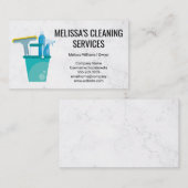 schoonmaken van het huis | Reinigingsproducten emm Visitekaartje (Voorkant / Achterkant)