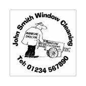 Schoonmaken van ramen rubberstempel (Afrduk)