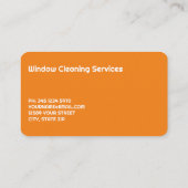 Schoonmaken van ramen visitekaartje (Achterkant)