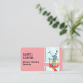 Schoonmaken van ramen visitekaartje (Staand voorkant)