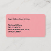 Schoonmaken van ramen visitekaartje (Achterkant)