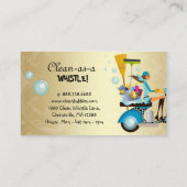 Schoonmaken van Visitekaartje Scooter Girl Gold (Achterkant)