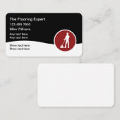 Schoonmaken van vloeren en vloeren visitekaartje (Voorkant / Achterkant)