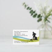 Schoonmaken van vloeren en vloeren visitekaartje (Staand voorkant)