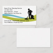 Schoonmaken van vloeren en vloeren visitekaartje (Voorkant / Achterkant)