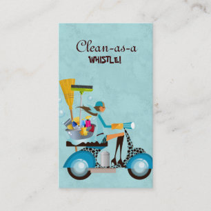 Schoonmaken Visitekaartje scooter Girl Blue