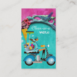 Schoonmaken Visitekaartje scooter Girl Pink Blue