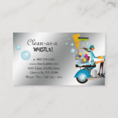 Schoonmaken Visitekaartje scooter Girl Silver (Achterkant)