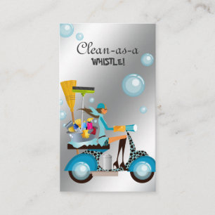 Schoonmaken Visitekaartje scooter Girl Silver