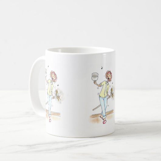 Schoonmakende Dame Mok (Voorkant links)