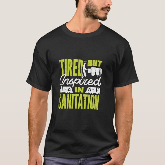 Schoonmaker Afvalinzameling Trots Sanitair Werker T-shirt (Voorkant)