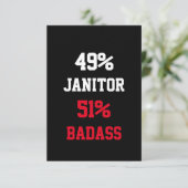 Schoonmaker Card voor de Badass Kaart (Staand voorkant)