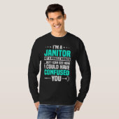 Schoonmaker Conciërge Huismeester Beheerder Huisho T-shirt (Voorkant volledig)