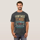 Schoonmaker Conciërge School Schoonmaakster Schoon T-shirt (Voorkant volledig)