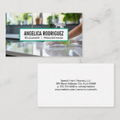 Schoonmaker Het wassen van de Keuken Teller Visitekaartje (Voorkant / Achterkant)