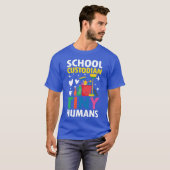 Schoonmaker voor mensen voor een conciërge retro t-shirt (Voorkant volledig)
