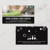 Schoonmaker | Zeepbellen Visitekaartje (Voorkant / Achterkant)