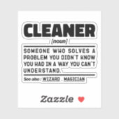 Schoonmaker Zelfstandig Naamwoord Verjaardag Sarca Sticker (Vel)