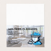 Schoonmakers | Dweil en zeemper Visitekaartje (Buitenkant ongevouwen)