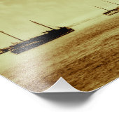 Schoonmakers op de  rivier de St. Clair Michigan Foto Afdruk (Hoek)