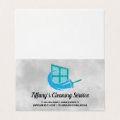 Schoonmakers | Ruitenwisser | Dienstmeid Visitekaartje (Buitenkant ongevouwen)