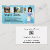 Schoonmakers Werk Huishoudelijke Klussen | Dienstm Visitekaartje (Voorkant / Achterkant)