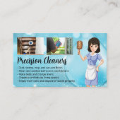 Schoonmakers Werk Huishoudelijke Klussen | Dienstm Visitekaartje (Voorkant)