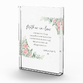 Schoonmoeder Acrylic Blok | Cadeau Voor Schoonmoed (Rechts)