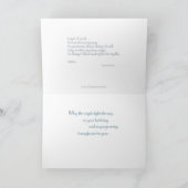 schoonmoeder, Angel Birthday Blue Kaart (Binnen)