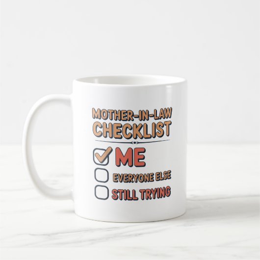 Schoonmoeder Checklist Favoriete Schoonzoon Grappi Koffiemok (Links)