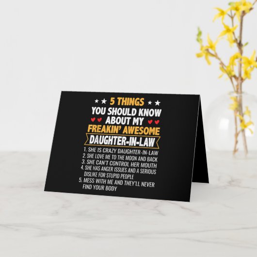 Schoonmoeder en Schoondochter Kaart (Gele Bloem)