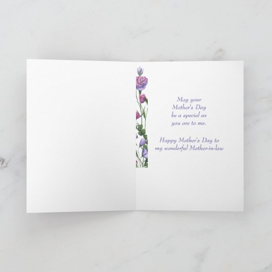 schoonmoeder Happy Moederdag Colorful Garden Feestdagen Kaart (Binnen)
