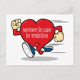 schoonmoeder in Briefkaart voor opleiding