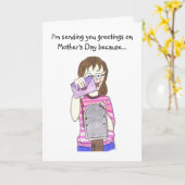 Schoonmoeder Kaart (Gele Bloem)