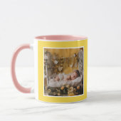 Schoonmoeder Liefde Foto's Modern Geel C61 Wit Mok (Links)
