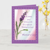 Schoonmoeder, Moederdag, Religieus, Wildflower Kaart (Gele Bloem)