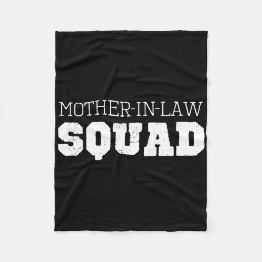 Schoonmoeder squad cool leuk fleece deken (Voorkant)