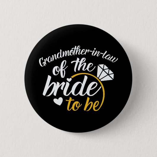 Schoonmoeder Van De Aansluitende Bruid Grote Bruil Ronde Button 5,7 Cm (Voorkant)