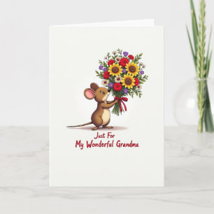 Schoonmoeders Bloemencadeaubon Kaart