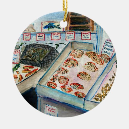 Schoonplaats voor zeehonden (Pike Place - Seattle, Keramisch Ornament (Voorkant)