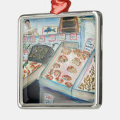 Schoonplaats voor zeehonden (Pike Place - Seattle, Metalen Ornament (Links)