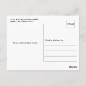 Schoonschrift Dank U Wel Aangepaste Foto Afstudere Briefkaart (Achterkant)