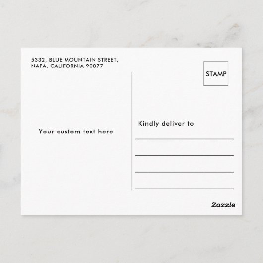 Schoonschrift Dank U Wel Aangepaste Foto Afstudere Briefkaart (Achterkant)