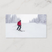 Schoonskiester voor cross-country skiinstructeur visitekaartje (Achterkant)