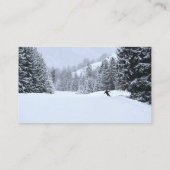 Schoonskiester voor cross-country skiinstructeur visitekaartje (Achterkant)