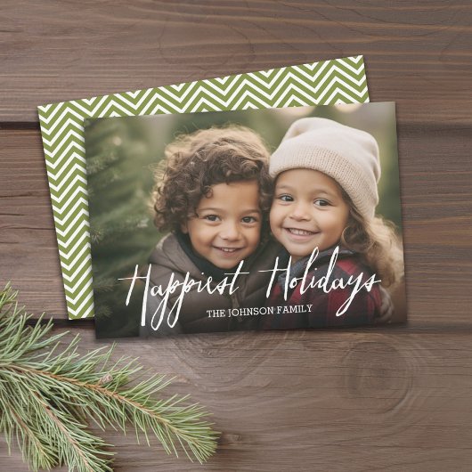 Schoonste Feestdagen Moderne Volledige Foto Script Feestdagenkaart