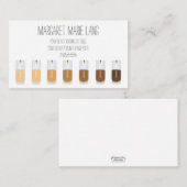 Schoontoonteller Door de hand getrokken Visitekaar Visitekaartje (Voorkant / Achterkant)